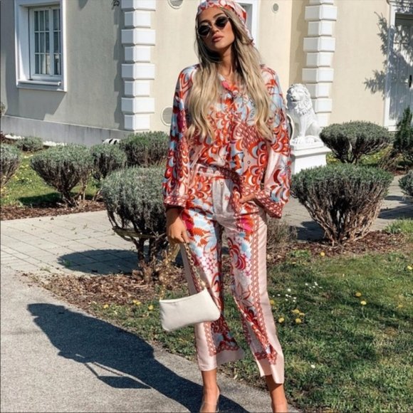 ZARA Patchwork PANTS - Picture 7 of 10